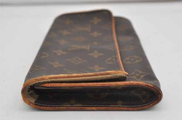 Authentic Louis Vuitton Monogram Pochette Twin GM Shoulder Bag M51852 LV 9244I