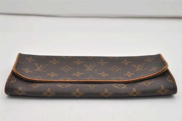 Authentic Louis Vuitton Monogram Pochette Twin GM Shoulder Bag M51852 LV 9244I