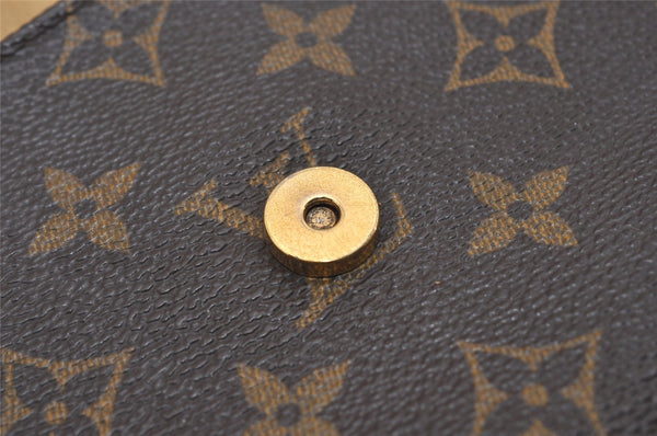 Authentic Louis Vuitton Monogram Pochette Twin GM Shoulder Bag M51852 LV 9244I