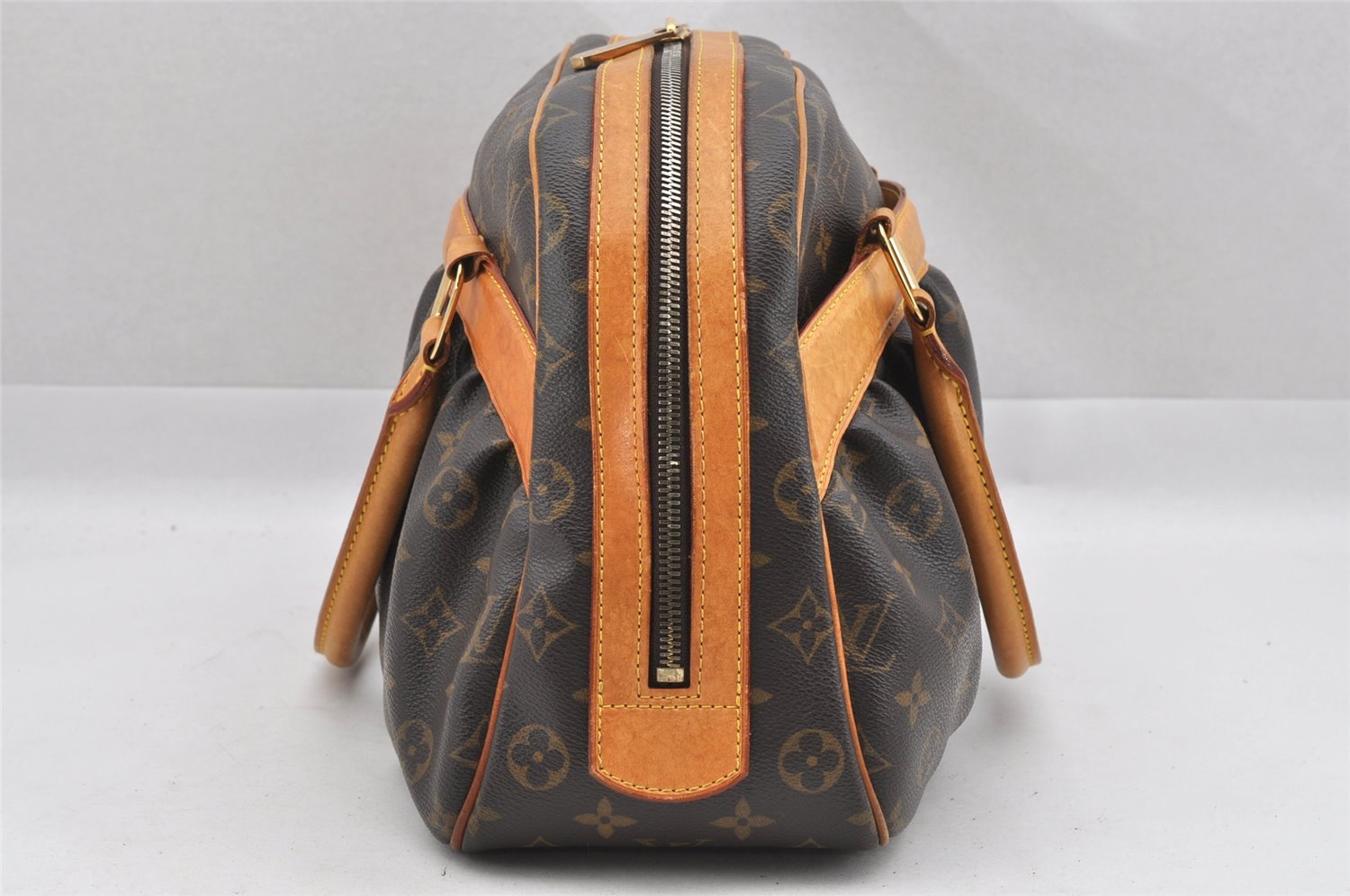 Authentic Louis Vuitton Monogram Mizi Hand Bag Purse M40058 LV 9245I