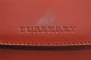 Authentic BURBERRY Vintage Leather Hand Bag Purse Orange 9248I