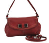 Authentic Chloe LILY Ribbon 2Way Shoulder Hand Bag Purse Leather Red 9250J