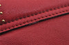 Authentic Chloe LILY Ribbon 2Way Shoulder Hand Bag Purse Leather Red 9250J