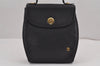 Authentic BALLY Vintage Leather 2Way Shoulder Hand Bag Purse Black 9251J