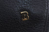 Authentic BALLY Vintage Leather 2Way Shoulder Hand Bag Purse Black 9251J