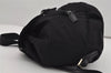 Authentic PRADA Vintage Nylon Tessuto Leather Drawstring Backpack Black 9253I