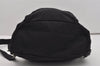 Authentic PRADA Vintage Nylon Tessuto Leather Drawstring Backpack Black 9253I