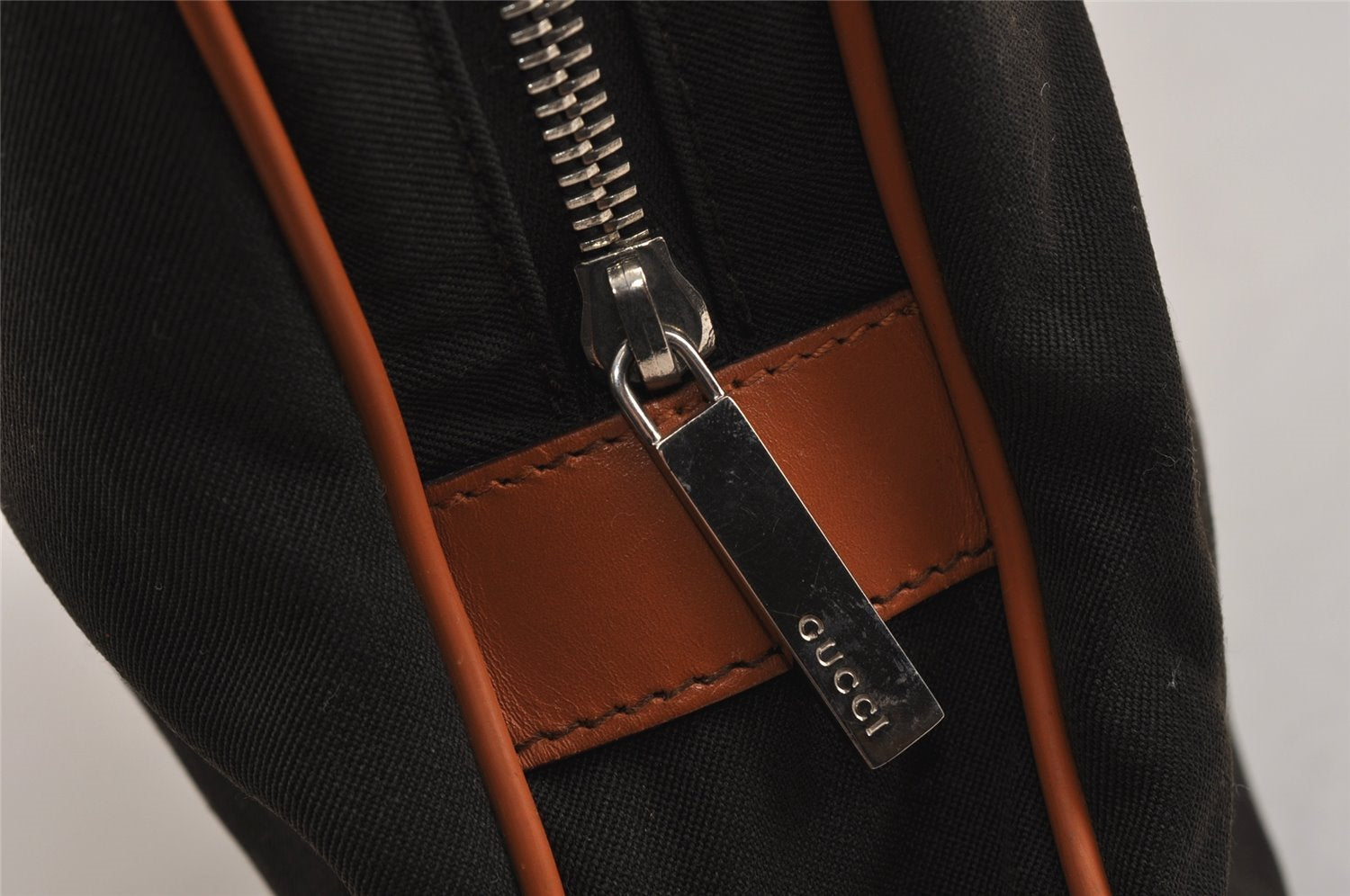 Authentic GUCCI 2Way Shoulder Hand Bag Purse Canvas Leather 0190535 Brown 9253J