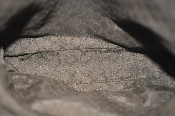 Authentic GUCCI 2Way Shoulder Hand Bag Purse Canvas Leather 0190535 Brown 9253J