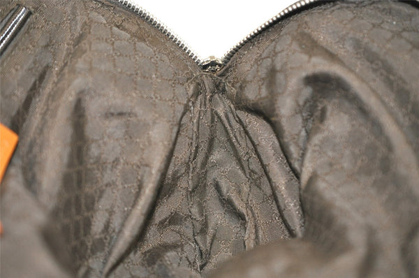 Authentic GUCCI 2Way Shoulder Hand Bag Purse Canvas Leather 0190535 Brown 9253J