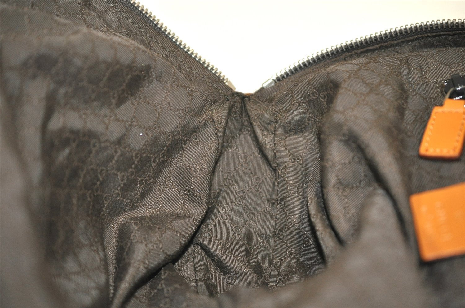 Authentic GUCCI 2Way Shoulder Hand Bag Purse Canvas Leather 0190535 Brown 9253J