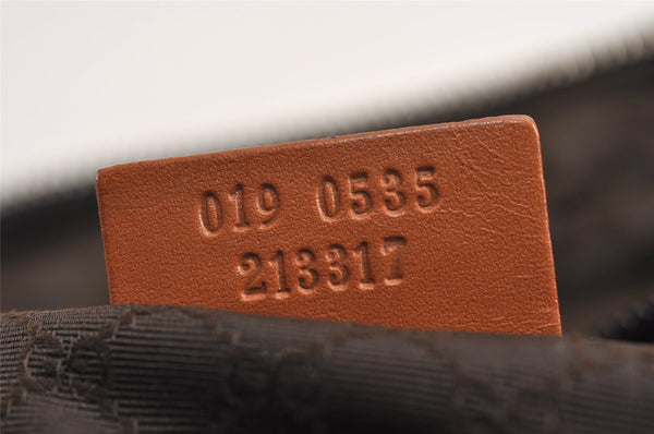 Authentic GUCCI 2Way Shoulder Hand Bag Purse Canvas Leather 0190535 Brown 9253J