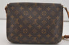 Authentic Louis Vuitton Monogram Musette Tango Shoulder Bag M51257 LV 9255I
