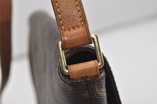 Authentic Louis Vuitton Monogram Musette Tango Shoulder Bag M51257 LV 9255I