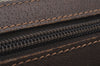 Authentic GUCCI Web Sherry Line Hand Boston Bag GG PVC Leather Brown 9256I