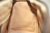 Authentic GUCCI Web Sherry Line Hand Boston Bag GG PVC Leather Brown 9256I