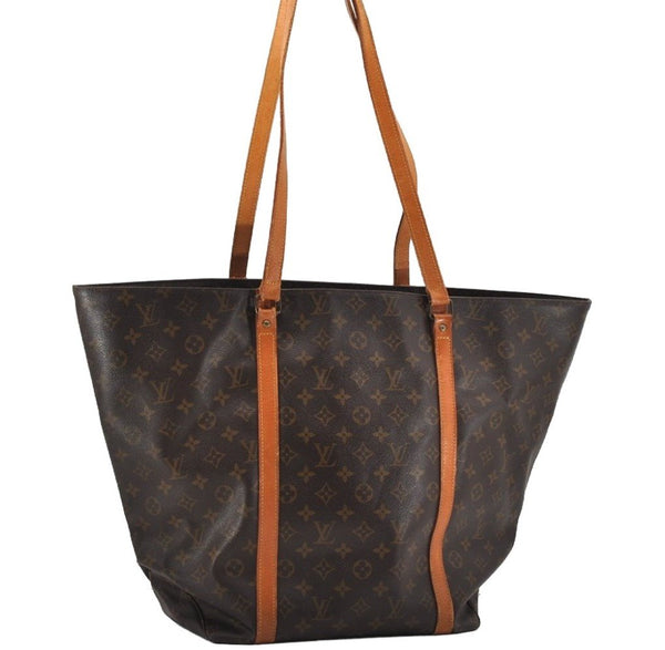 Authentic Louis Vuitton Monogram Sac Shopping GM Tote Bag M51110 LV 9258I