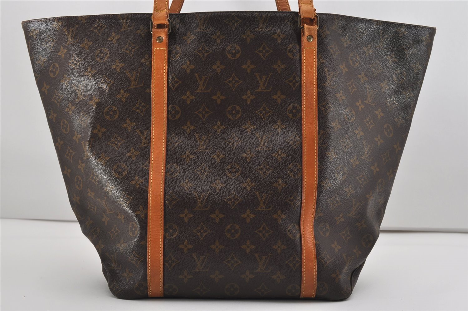Authentic Louis Vuitton Monogram Sac Shopping GM Tote Bag M51110 LV 9258I