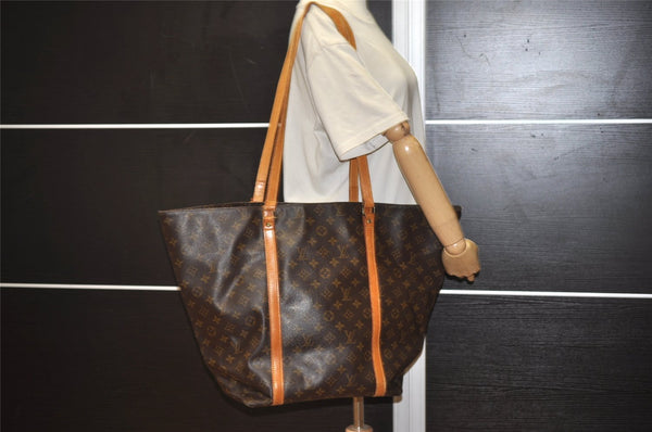 Authentic Louis Vuitton Monogram Sac Shopping GM Tote Bag M51110 LV 9258I