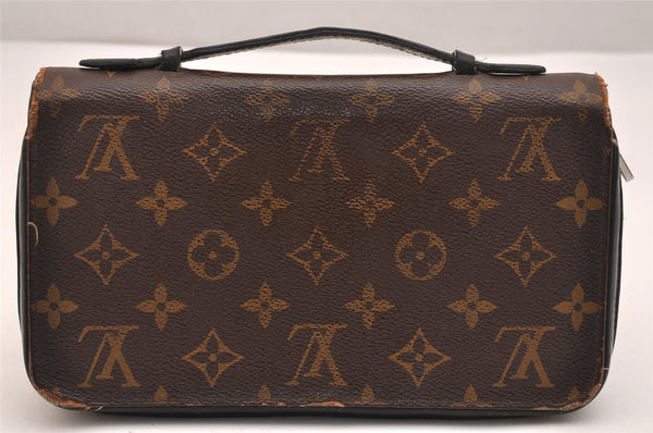 Authentic Louis Vuitton Monogram Macassar Zippy XL Wallet Purse M61506 LV 9258J