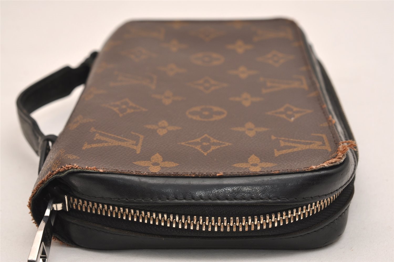 Authentic Louis Vuitton Monogram Macassar Zippy XL Wallet Purse M61506 LV 9258J