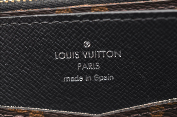 Authentic Louis Vuitton Monogram Macassar Zippy XL Wallet Purse M61506 LV 9258J