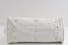 Authentic Chloe Vintage Paddington Leather Shoulder Hand Bag White 9259I