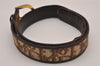 Auth Christian Dior Trotter Belt Canvas Leather Size 65cm 25.6inches Brown 9261I