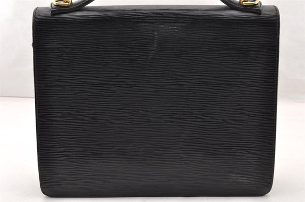 Authentic Louis Vuitton Epi Monceau 2Way Shoulder Hand Bag Black M52122 LV 9262I