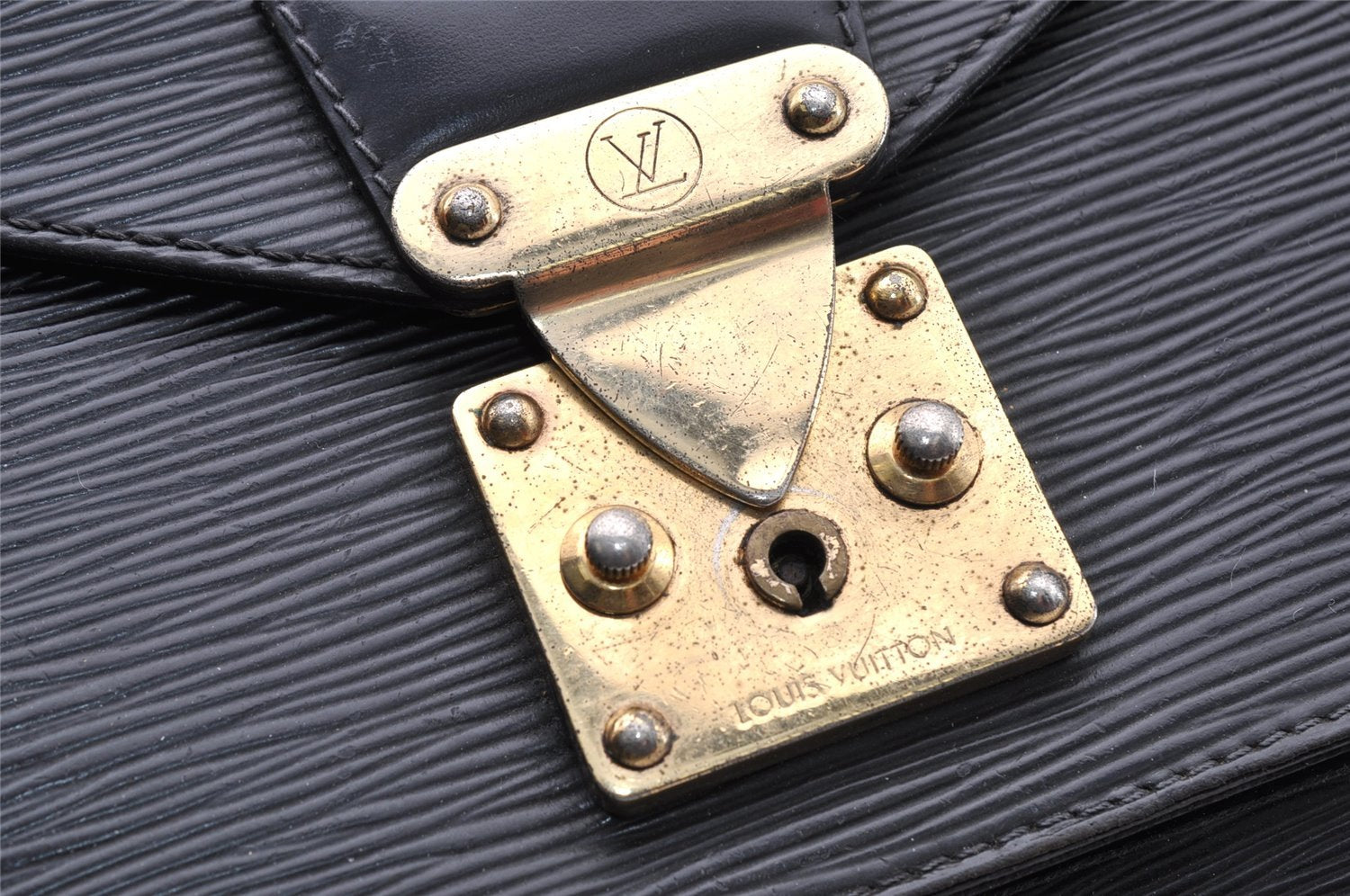 Authentic Louis Vuitton Epi Monceau 2Way Shoulder Hand Bag Black M52122 LV 9262I