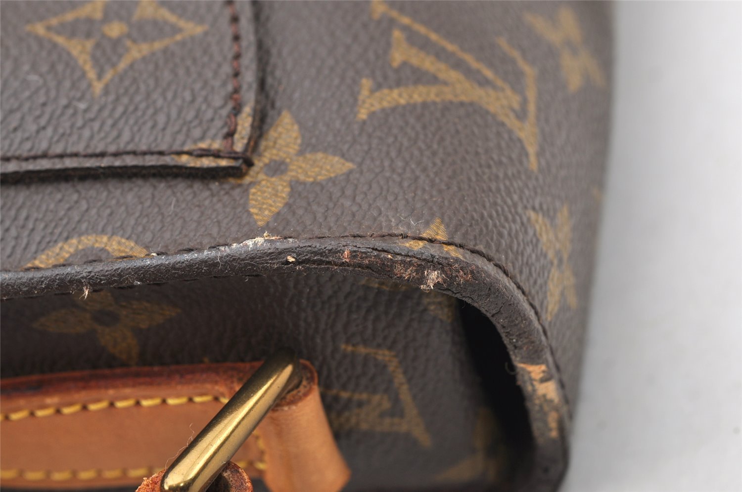 Authentic Louis Vuitton Monogram Saint Cloud GM M51242 Shoulder Cross Bag 9263I