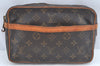 Authentic Louis Vuitton Monogram Compiegne 23 Clutch Hand Bag M51847 LV 9265J