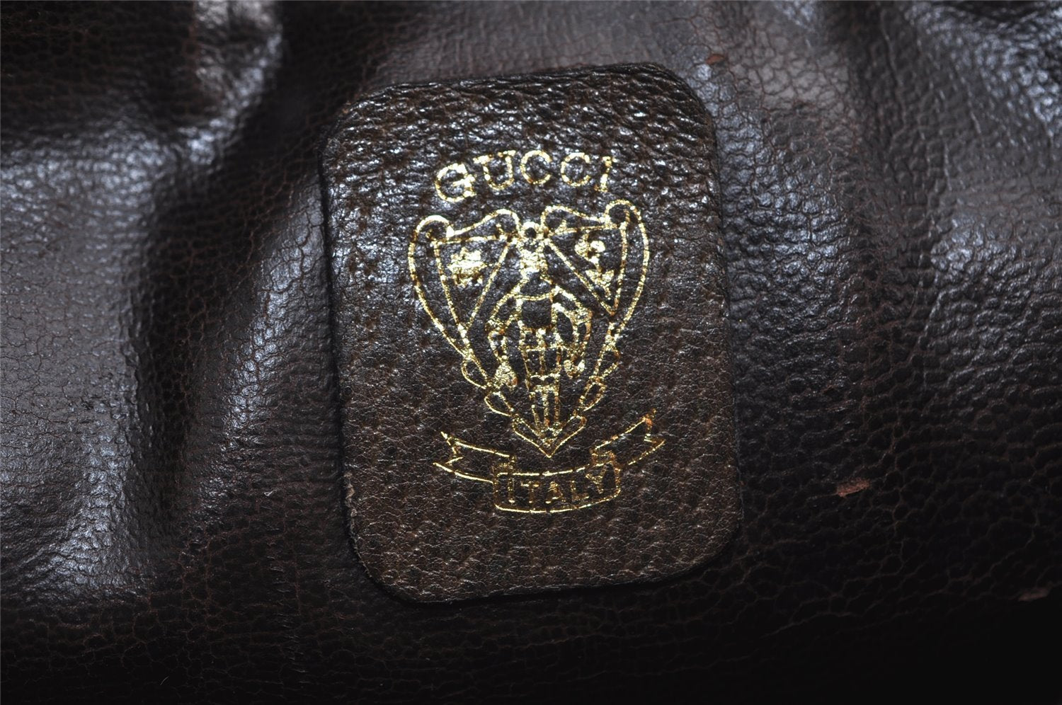 Authentic GUCCI Web Sherry Line Shoulder Cross Bag GG PVC Leather Brown 9267J