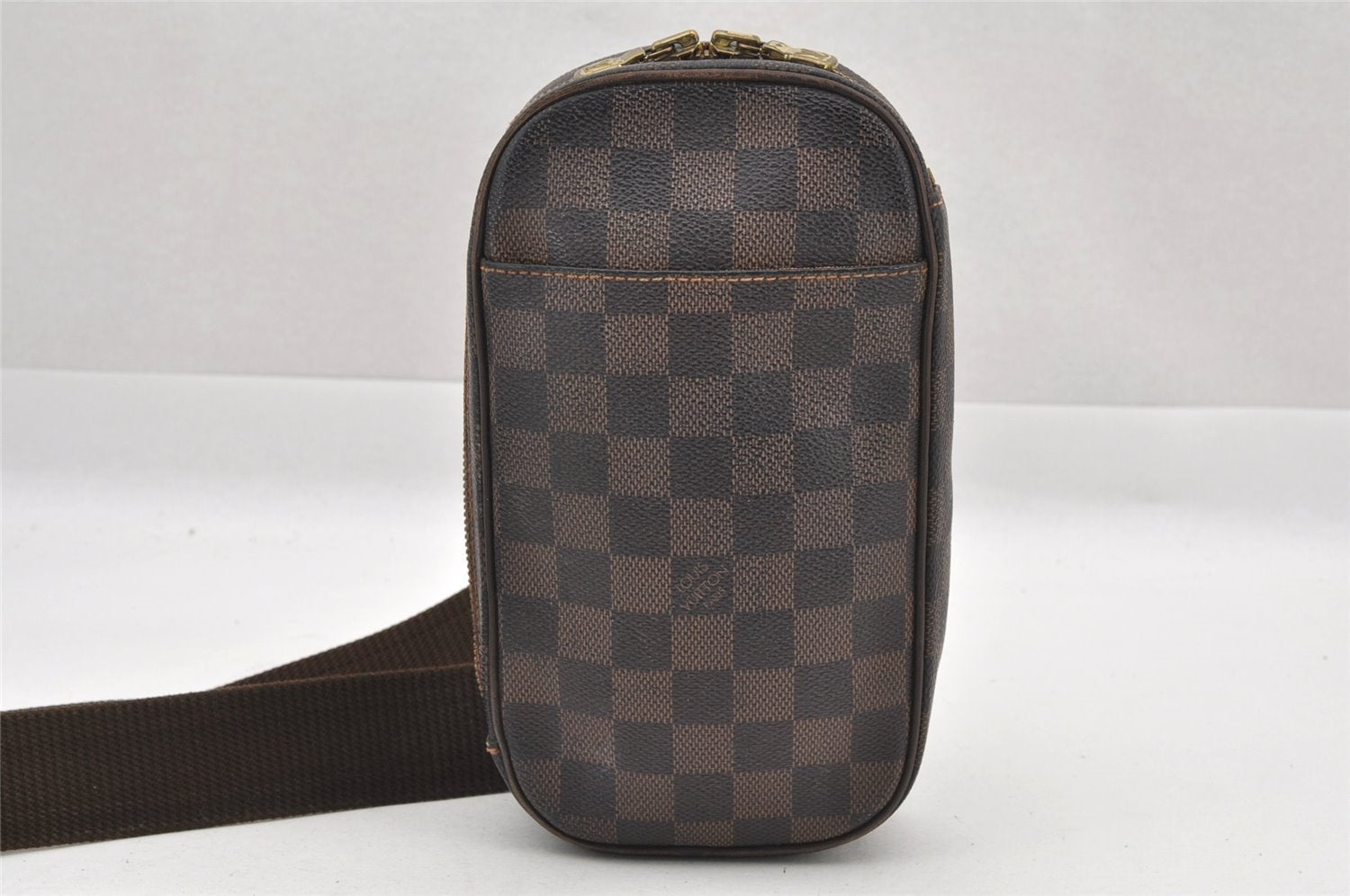 Authentic Louis Vuitton Damier Pochette Gange Waist Bag N48048 SP Order LV 9268I