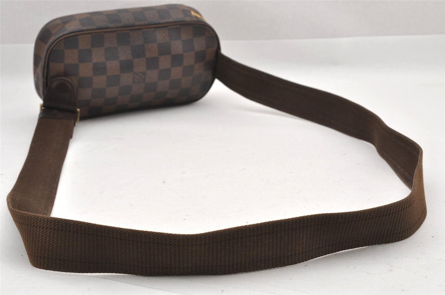 Authentic Louis Vuitton Damier Pochette Gange Waist Bag N48048 SP Order LV 9268I