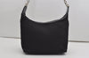 Authentic GUCCI Bamboo Shoulder Hand Bag Purse Nylon Leather Black 9269I