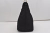 Authentic GUCCI Bamboo Shoulder Hand Bag Purse Nylon Leather Black 9269I