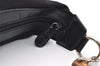 Authentic GUCCI Bamboo Shoulder Hand Bag Purse Nylon Leather Black 9269I