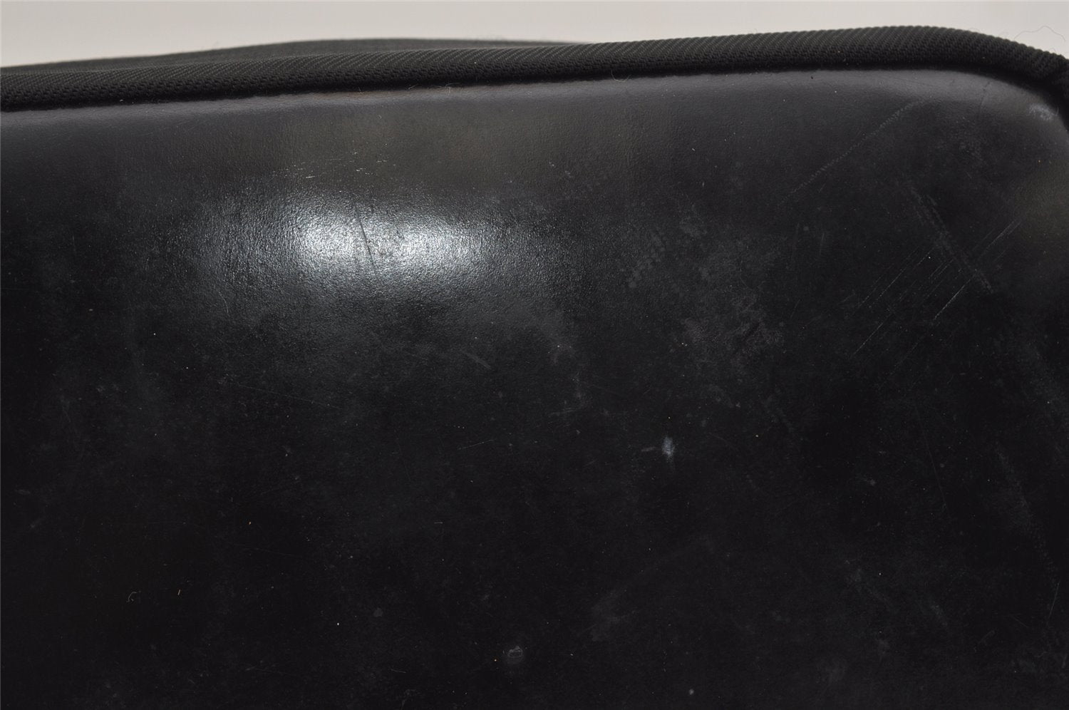 Authentic GUCCI Bamboo Shoulder Hand Bag Purse Nylon Leather Black 9269I