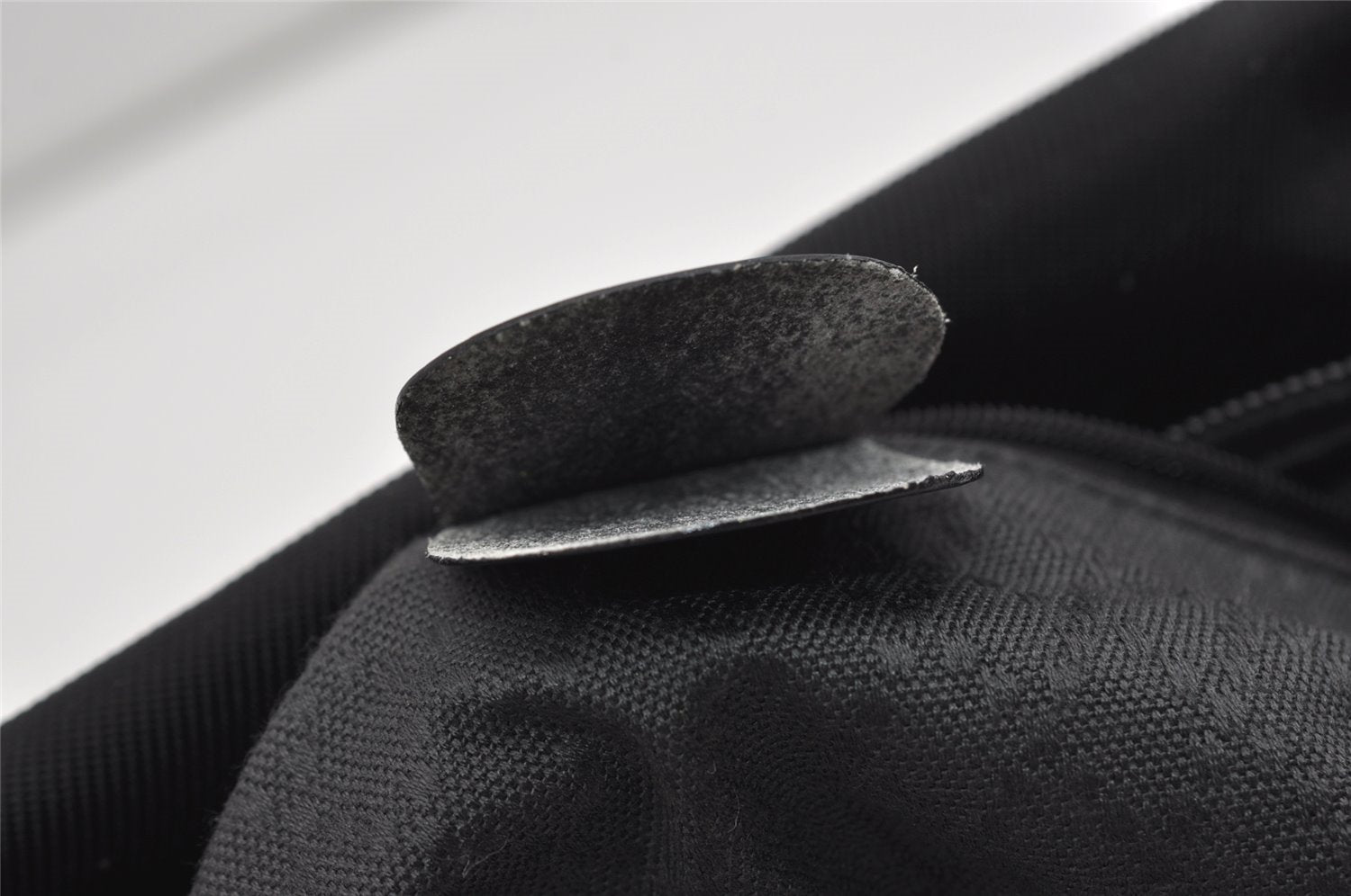 Authentic GUCCI Bamboo Shoulder Hand Bag Purse Nylon Leather Black 9269I