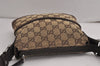 Authentic GUCCI Shoulder Cross Bag Purse GG Canvas Leather 147671 Brown 9269J