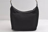 Authentic GUCCI Bamboo Shoulder Hand Bag Purse Nylon Leather Black 9270I