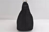 Authentic GUCCI Bamboo Shoulder Hand Bag Purse Nylon Leather Black 9270I