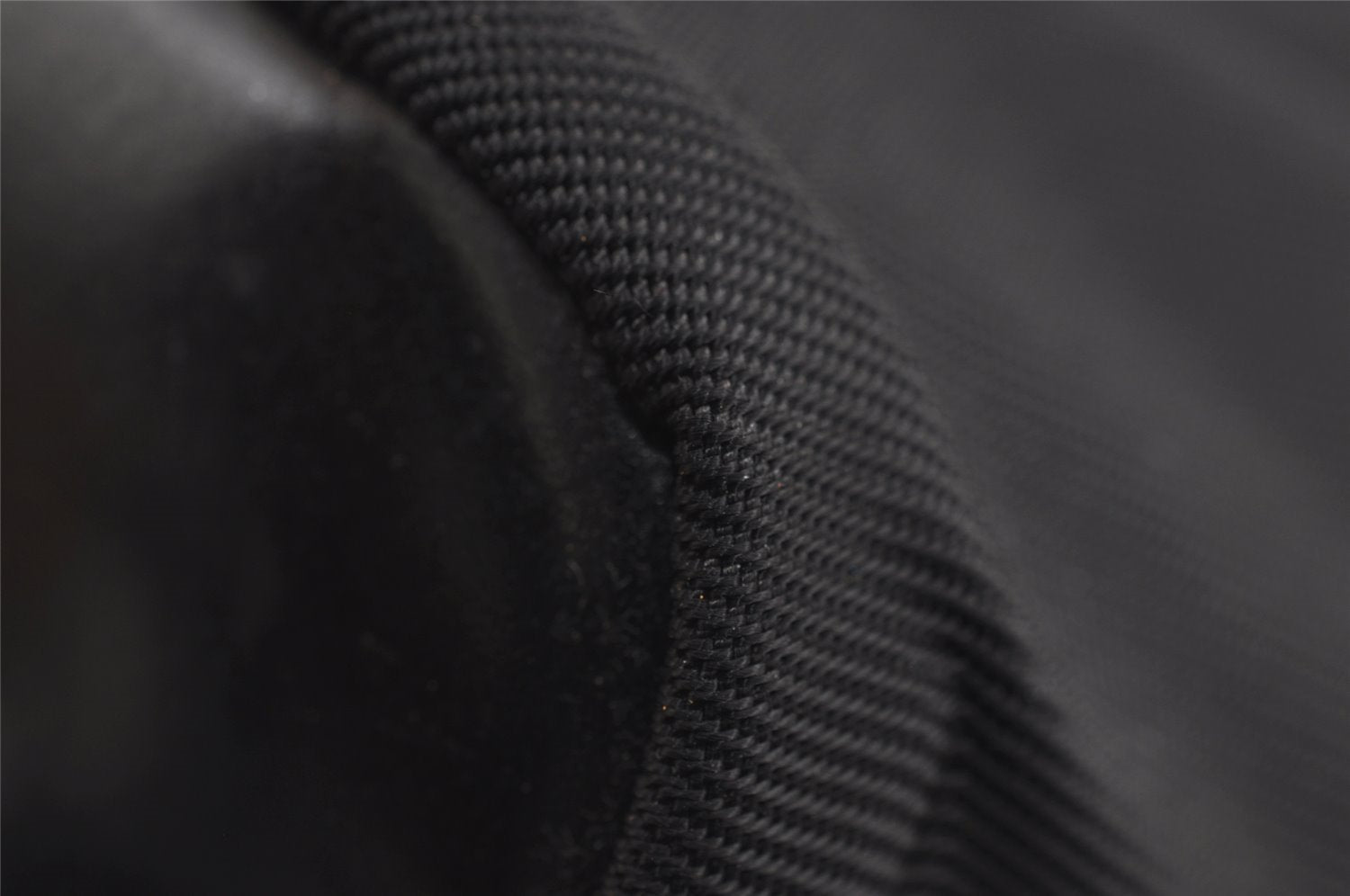 Authentic GUCCI Bamboo Shoulder Hand Bag Purse Nylon Leather Black 9270I