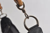 Authentic GUCCI Bamboo Shoulder Hand Bag Purse Nylon Leather Black 9270I