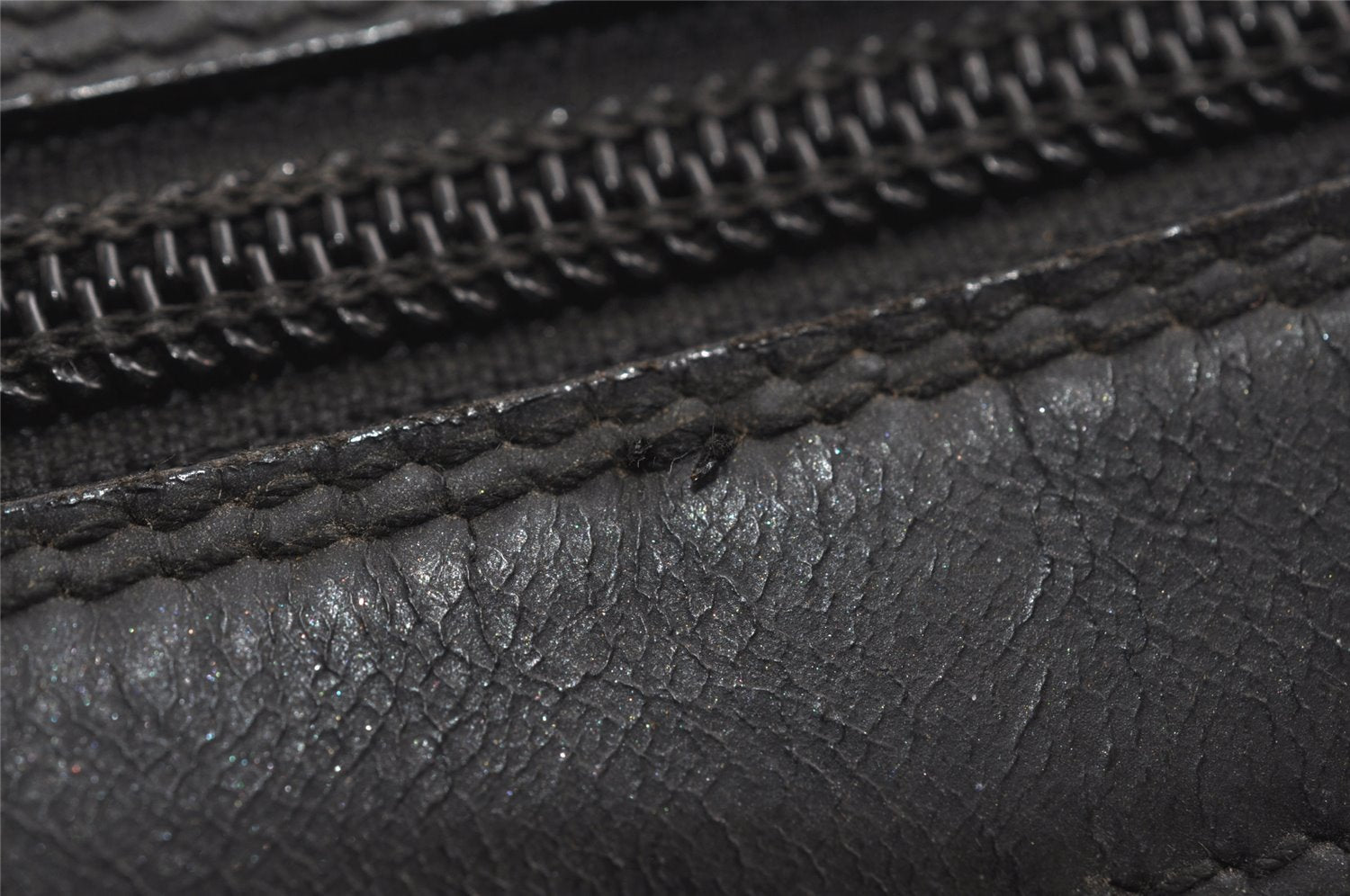 Authentic GUCCI Bamboo Shoulder Hand Bag Purse Nylon Leather Black 9270I