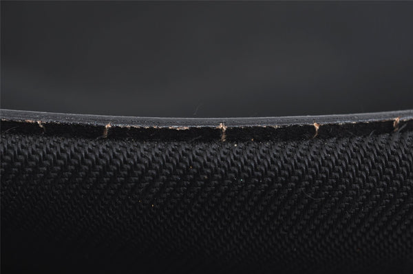 Authentic GUCCI Bamboo Shoulder Hand Bag Purse Nylon Leather Black 9270I