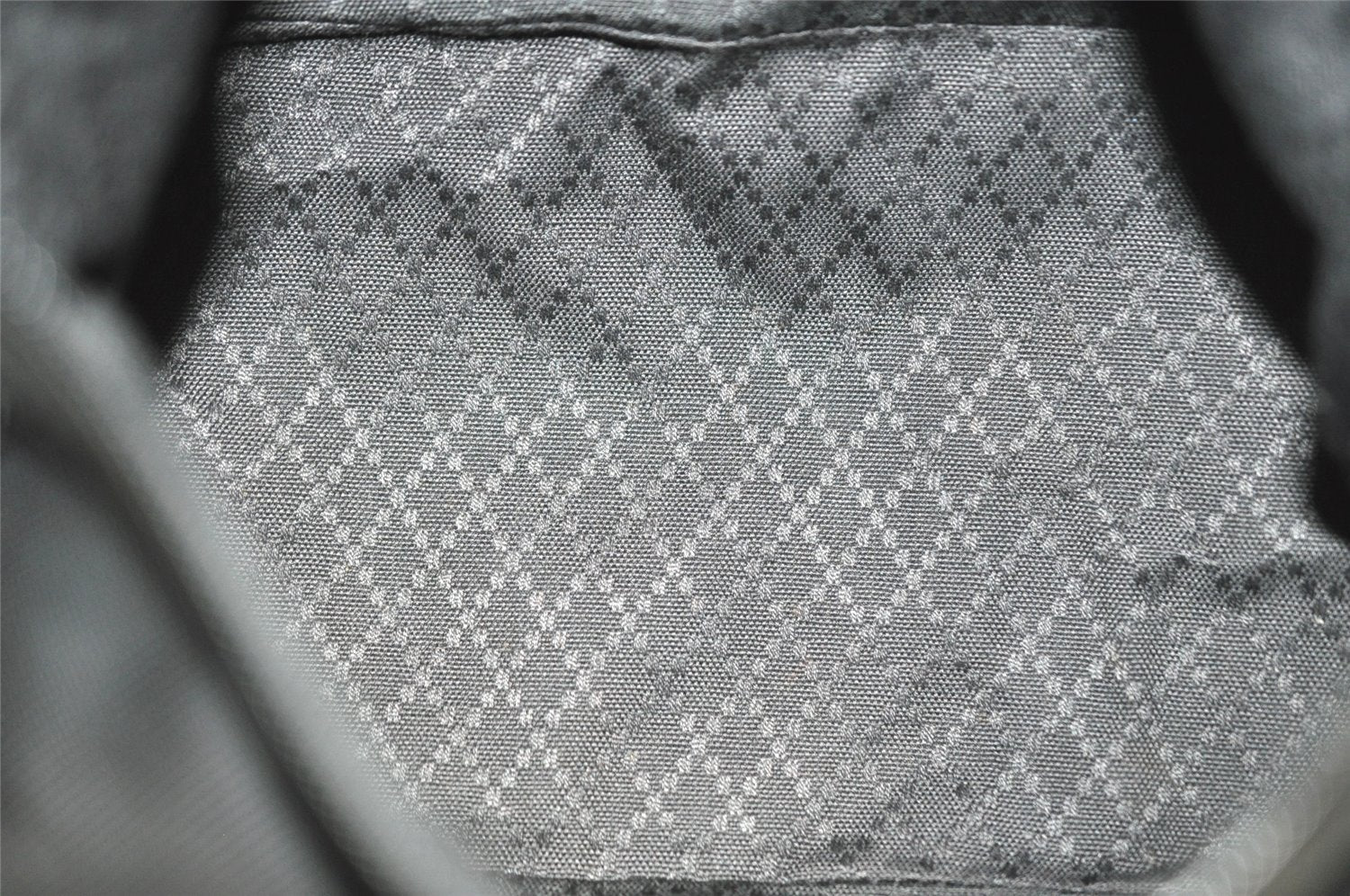 Authentic GUCCI Bamboo Shoulder Hand Bag Purse Nylon Leather Black 9270I