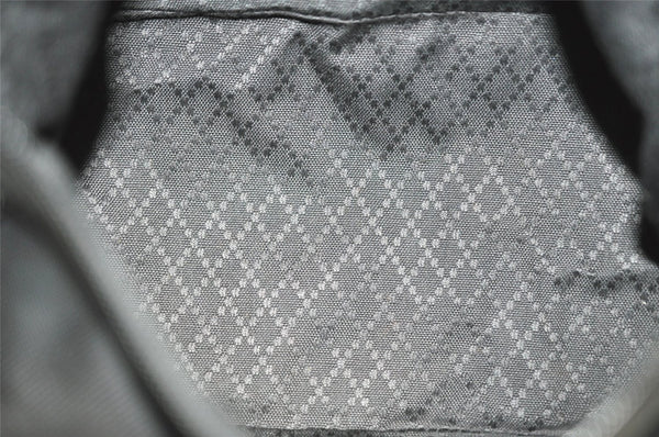 Authentic GUCCI Bamboo Shoulder Hand Bag Purse Nylon Leather Black 9270I