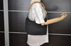 Authentic GUCCI Bamboo Shoulder Hand Bag Purse Nylon Leather Black 9270I